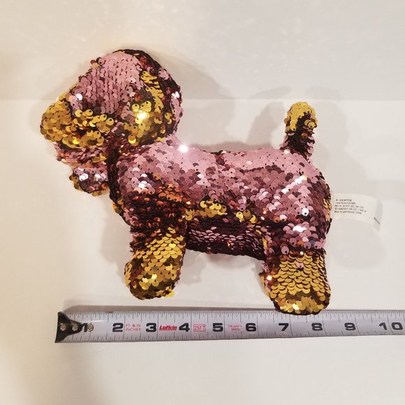 ๐Goffa Flip Sequins Plush Dog, EUC ๐$5 or 5 for $10๐ - Picture 8 of 13